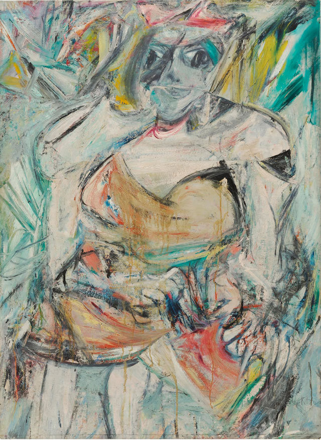 Willem De Kooning. Woman II, 1952. Oil, enamel and charcoal on canvas, 149.9 x 109.3 cm. The Museum of Modern Art, New York. © 2016 The Willem de Kooning Foundation / Artists Rights Society (ARS), New York and DACS, London 2016. 
Digital image © 2016. The Museum of Modern Art, New York/Scala, Florence.
