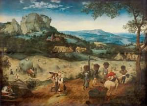 Pieter Bruegel the Elder, The Haymaking, 1565. Oak panel, 114 × 158 cm. The Lobkowicz Collections, Lobkowicz Palace, Prague Castle © The Lobkowicz Collections.