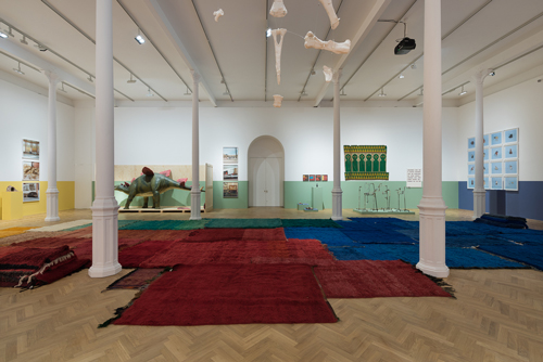 Yto Barrada. Faux Guide at Pace Gallery London. Installation view (3). Photograph: © Yto Barrada, Courtesy Pace London.