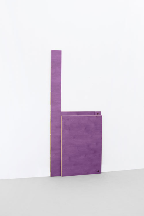 Jean-Baptiste Bouvet. Untitled (door_01), 2014. Coloured varnish on wood, dimensions variable. Photograph: Joseph Kadow and Timothy Schaumburg. Courtesy of the artist.