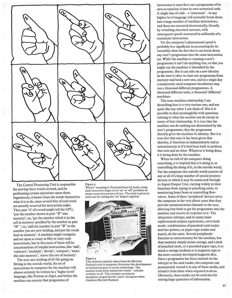 On Purpose: An enquiry into the possible roles of the computer in art. Studio International, Vol 187, No 962, January 1974, page 11.