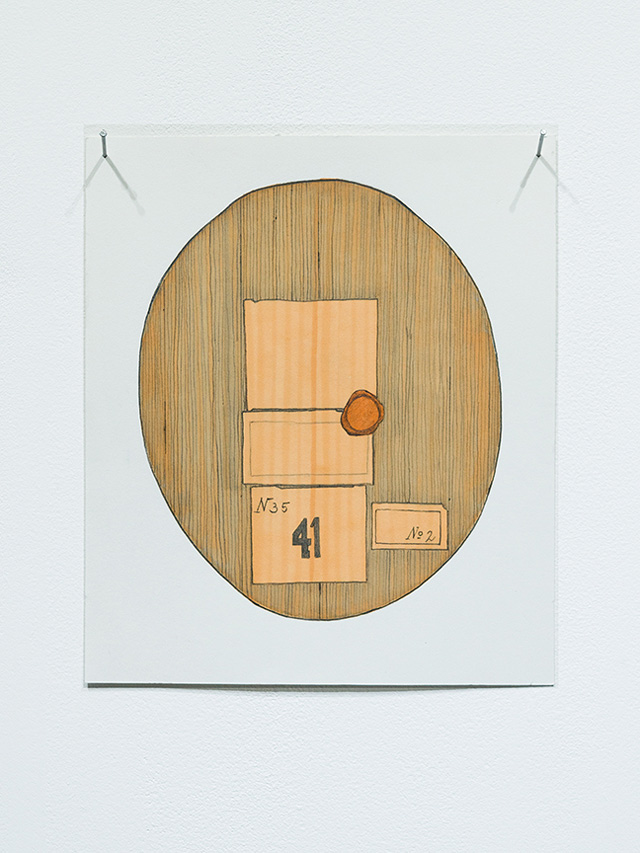 Kelly Chorpening. Correspondences: no. 6, 2014. Pencil and marker on paper, 21 x 17 cm.
