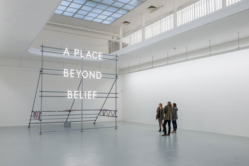 Nathan Coley. A Place Beyond Belief (Freiburg), 2013.