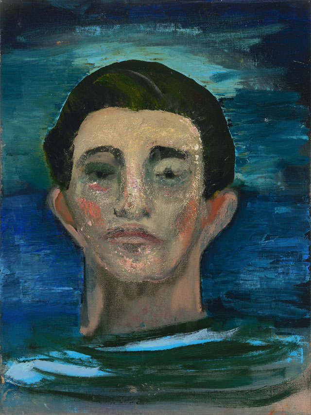 Peter Doig, Untitled (Head of Man), 2017. Oil on linen, 51 x 38 cm. Courtesy Michael Werner Gallery New York and London.