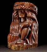 Tiare Wahine, Tom Pico, Hawai’i, 2001, Ohi’a wood. © The Trustees of the British Museum.