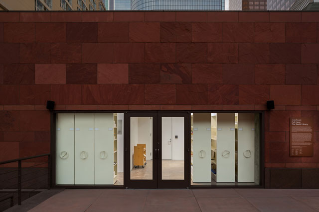 Storefront: Full Haus: The Seeld Library at The Museum of Contemporary Art Los Angeles.