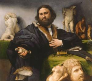 Lorenzo Lotto. Portrait of Andrea Odoni, 1527. Oil on canvas, 104.3 × 116.8 cm. Lent by Her Majesty The Queen Royal Collection Trust / © Her Majesty Queen Elizabeth II 2018.