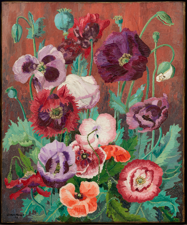 Cedric Morris. Poppies, 1926. 
Oil on canvas. © Philip Mould & Company. Courtesy the Cedric Morris Estate.