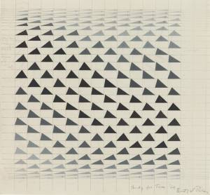 Bridget Riley. Study for ‘Turn’, 1964. © Bridget Riley 2019. All rights reserved.
