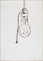 Kiki Smith. Light Bulb, 2010. Ink and graphite on paper. Courtesy The Lodge Gallery, New York City.