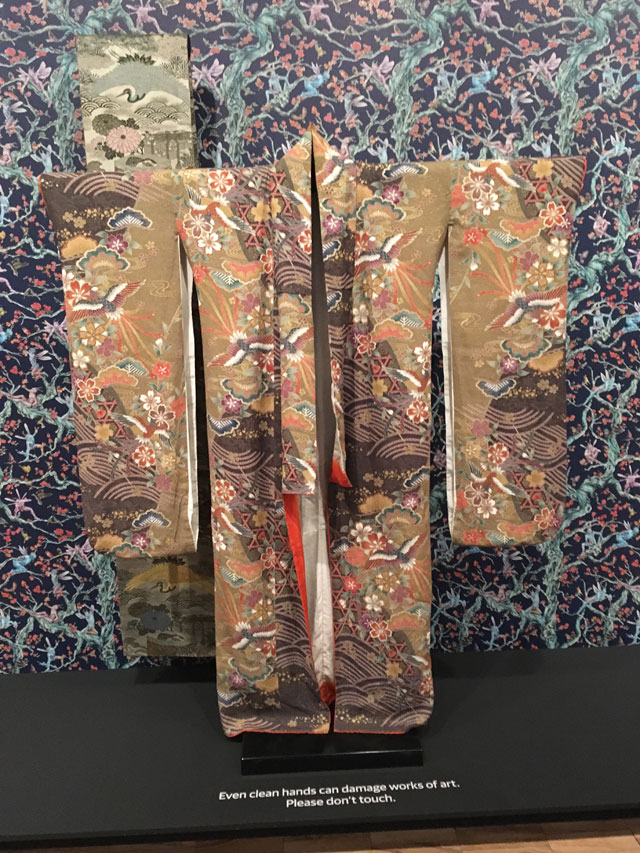 Uchikake Kimono and Obi (from artist’s photoshoot for Kashmir Danae). Circa 1870, silk and metal wrapped threads. Kimono is the artist's own.
