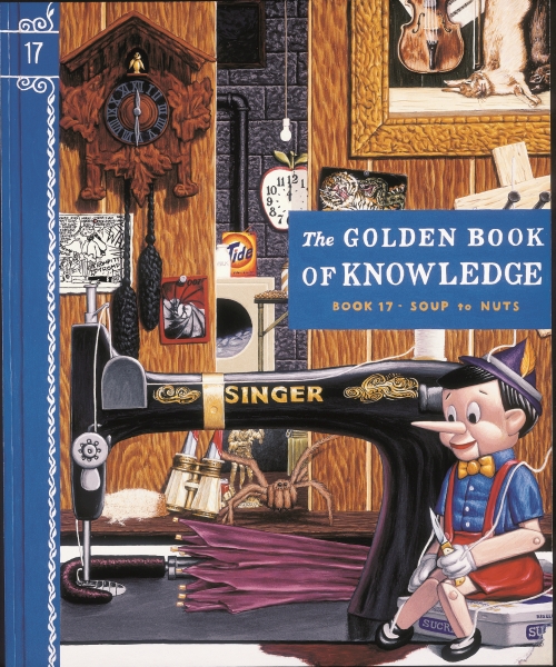 Jim Shaw, The Golden Book of Knowledge, 1989. Gouache on board, 17 x 14 in (43.2 x 35.6 cm). The
Eileen Harris Norton Collection