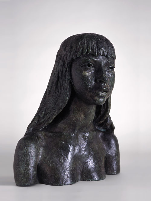 Sir Jacob Epstein. 
        <em>First Portrait of Esther (with Long Hair)</em>, 1944. 
      Bronze. The Garman Ryan Collection, The New Art Gallery Walsall.