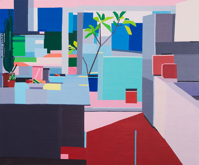 Guy Yanai. Kitchen II, 2016. Oil on linen, 152 x 183 cm.